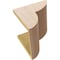 Ekena Millwork 10"W x 10"D x 10"H Wide Crestline Rough Cedar Woodgrain TimberThane Corbel, Primed Tan CORUR10X10X10CRERCPR - alternate 2